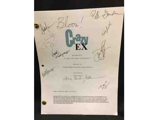 CRAZY EX-GIRLFRIEND Script signed by cast and creative + Prop from episode #103