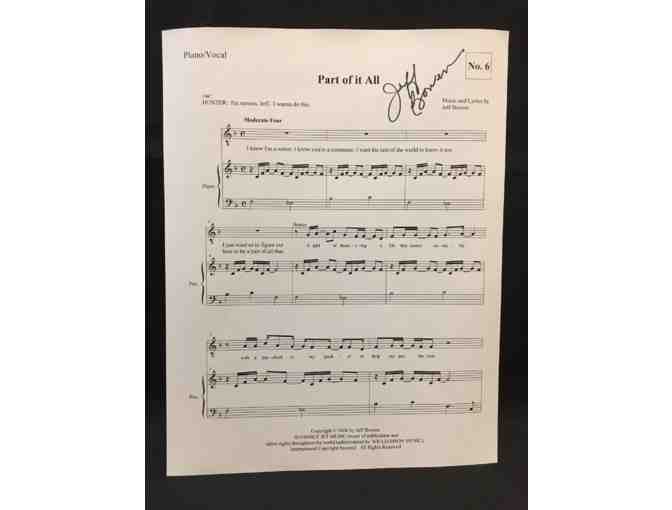 Signed [TITLE OF SHOW] Sheet Music