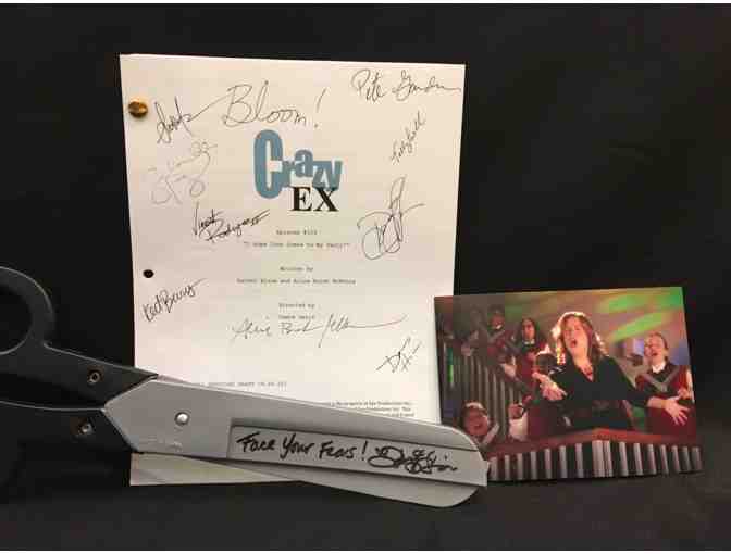 CRAZY EX-GIRLFRIEND Script signed by cast and creative + Prop from episode #103