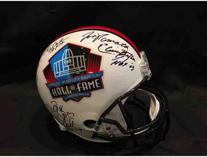 NFL Hall of Fame Helmet Signed by Joe Namath, Thurman Thomas, Warren Sapp+14 Other NFLHOFs