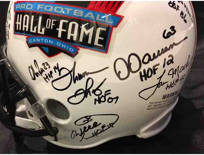 NFL Hall of Fame Helmet Signed by Joe Namath, Thurman Thomas, Warren Sapp+14 Other NFLHOFs