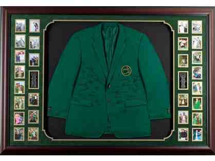 Autographed PGA Green Masters Champions Jacket and Collage