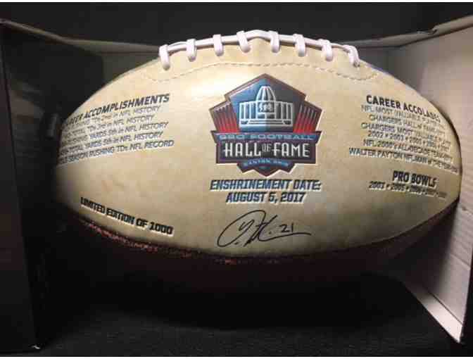 Autographed Chargers Laser Ball - LaDainian Tomlinson
