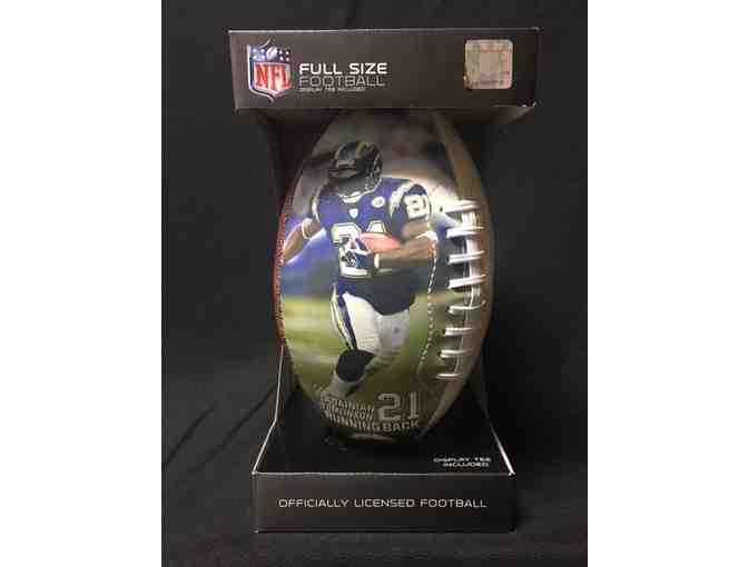Autographed Chargers Laser Ball - LaDainian Tomlinson - Photo 1