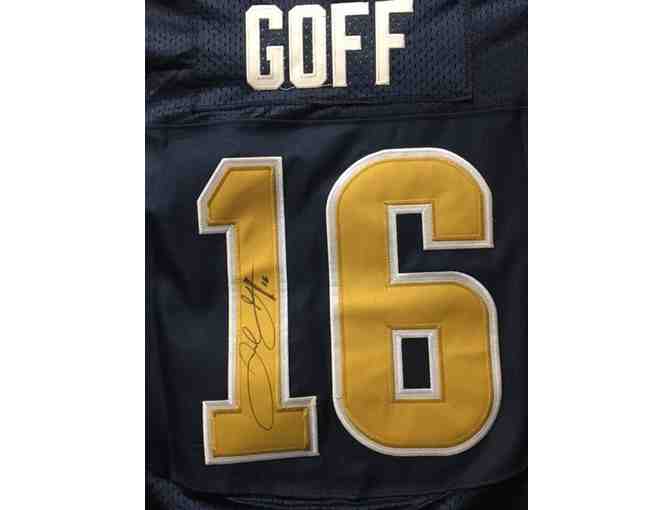 Jared Goff - Autographed Rams Jersey
