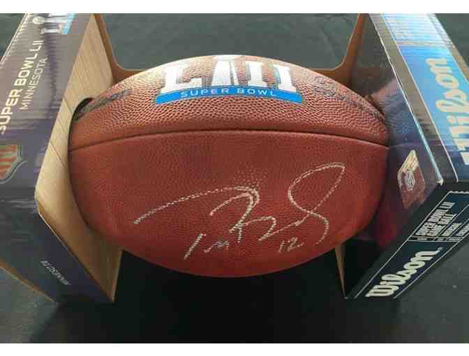 Tom Brady Super Bowl LII Autographed Football