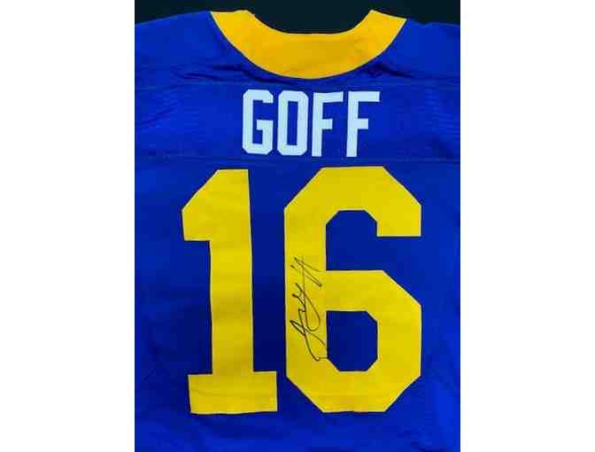 Jared Goff Autographed LA Rams Jersey