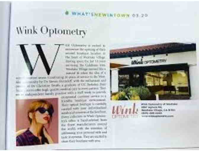 Complimentary Eye Exam and $200 Credit at Wink Optometry