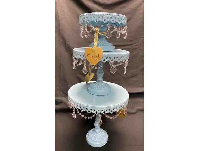 Chandelier Plate 3-piece Cake Stand