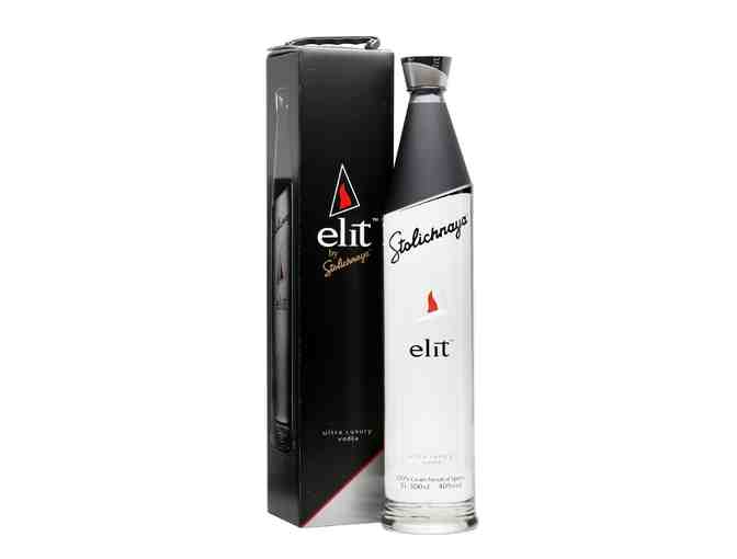 Corkcicle Rocks Glass Set (2) and a Bottle of Stoli Elite Premium Vodka - Photo 1
