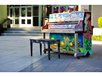 **RAFFLE ONLY**: Kawai UST8 Piano, artists Jack Marko and Eddie de la Barca