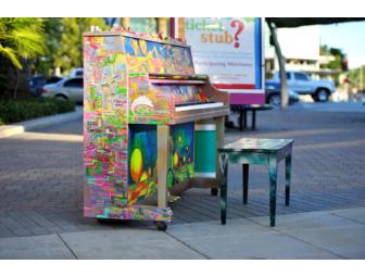 **RAFFLE ONLY**: Kawai UST8 Piano, artists Jack Marko and Eddie de la Barca