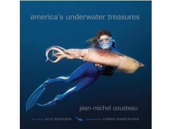 'America's Underwater Treasures' Book autographed by Cousteau Family & Expedition Team