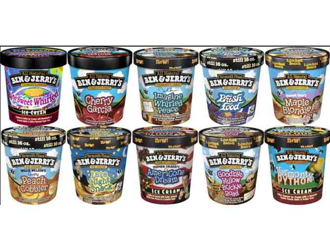 5 pints of Ben & Jerry's Ice Cream or Frozen Yogurt