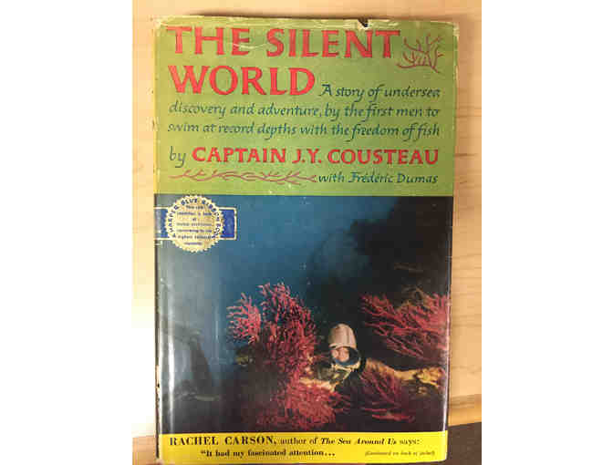 'The Silent World' First Edition Book Autographed by Jacques-Yves Cousteau