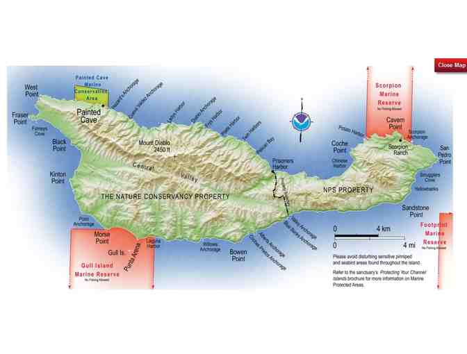 Two adult passes to Santa Cruz Island with Island Packers
