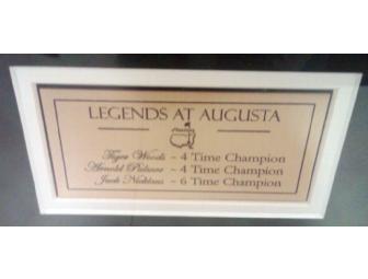 'Legends at Augusta' framed photo