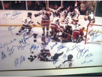 Autographed 1980  USA 'Miracle on Ice' Hockey Team photo