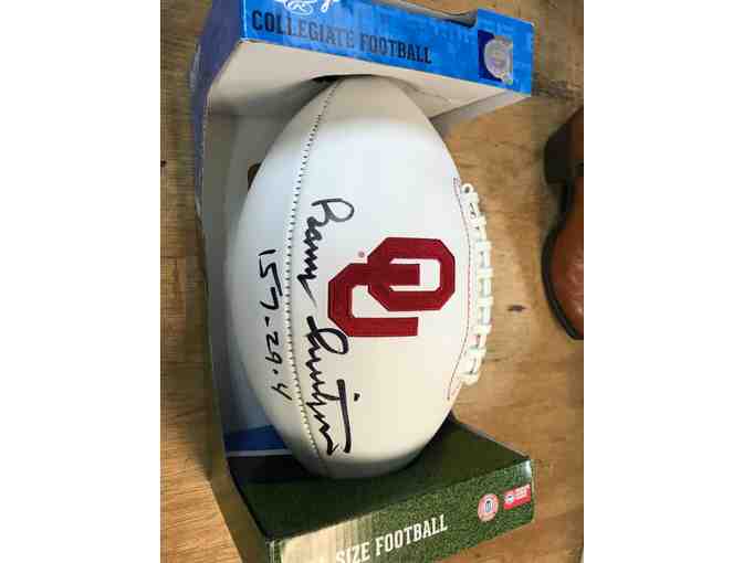 University of Oklahoma autographed footballs
