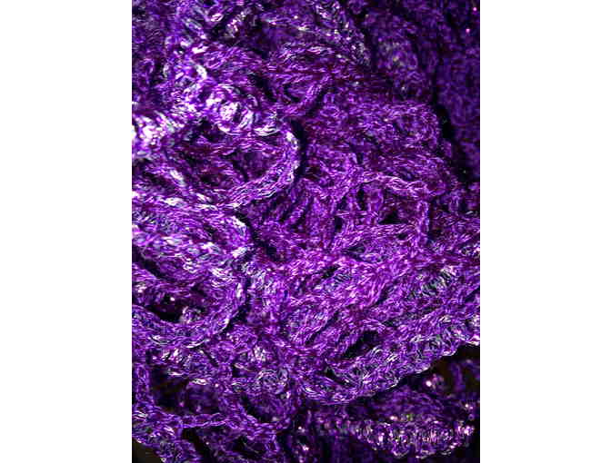 Purple Handmade Scarf