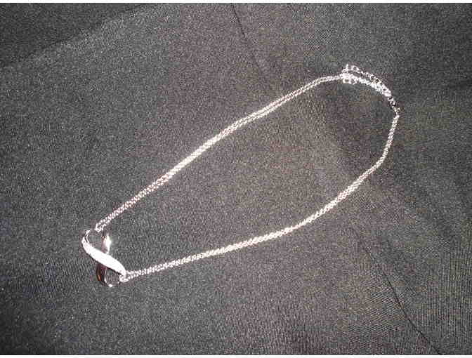 1/4 Carat Diamond & Sterling Silver Infinity Necklace