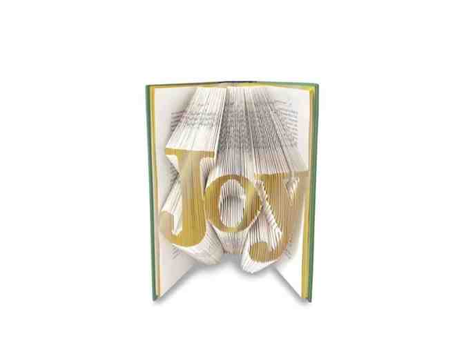 'Joy' Hand-Folded Book Sculpture