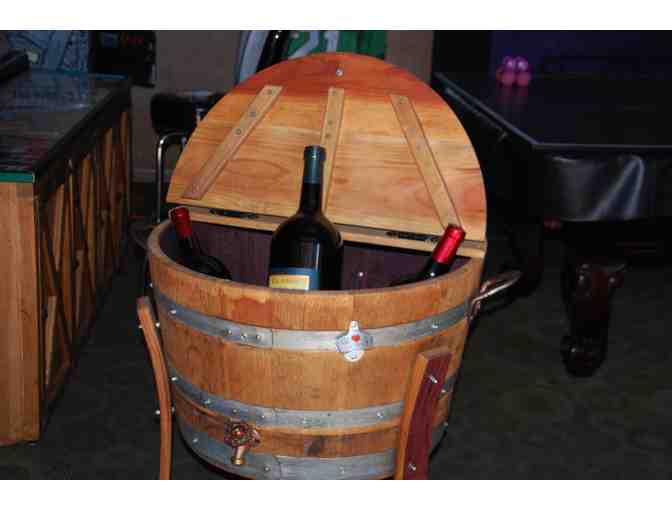 French Oak Wine Barrel Stocked with Special Magnum bottles
