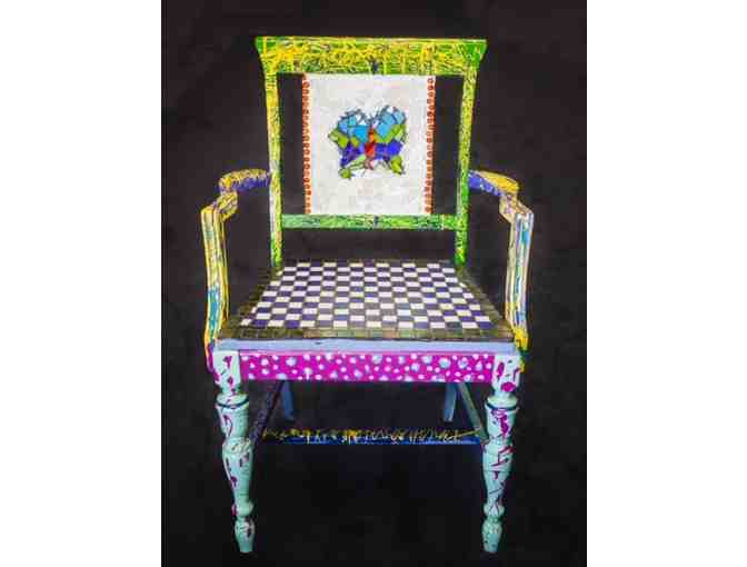 6th Grade Kids Art: Mosaic Garden Art Chair & Planter