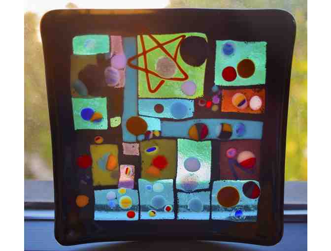 Kindergarten Kids Art Project: Fused Glass Plate Set