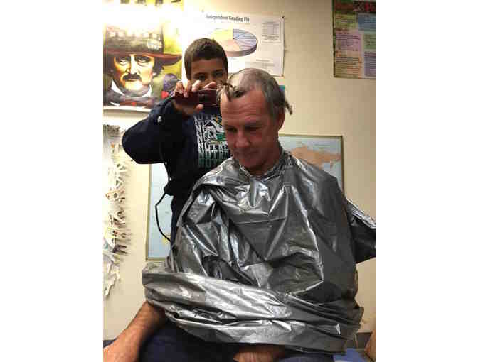 BARBER FOR A DAY- Cut Principal C's HAIR!!!