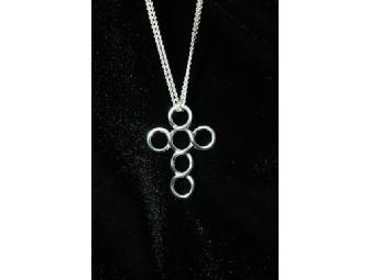 Tiffany & Co. Sterling Silver Cross Pendant & Chain