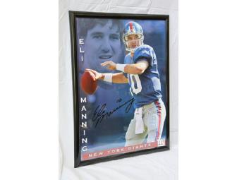Framed NY Giants Eli Manning Poster