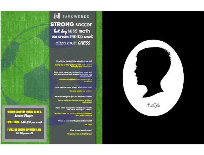 Ms. Singelyn 1st Grade Class Project: Class Profile Book & Silhouette Print