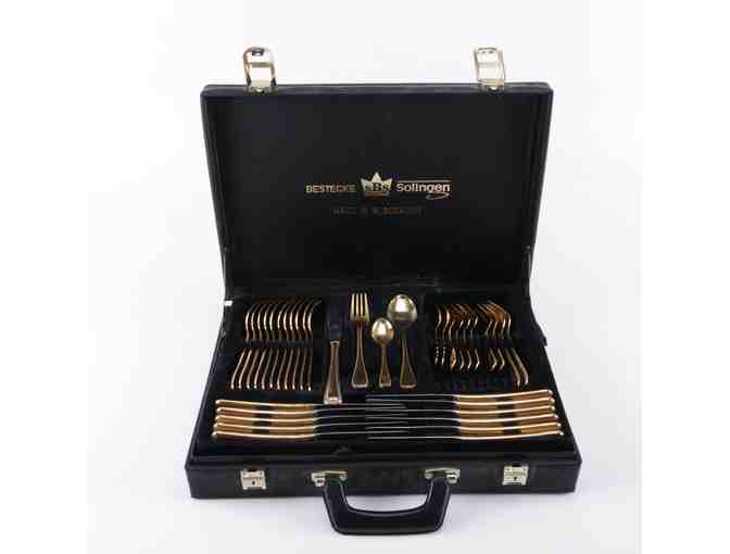 Solingen Gold-plated Silverware: Service for 12