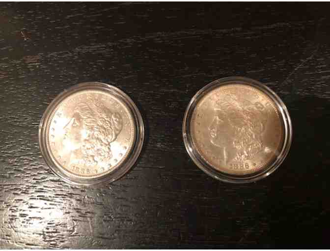 1886 Morgan Silver Dollar - 2 mint state (63/64) - Photo 1
