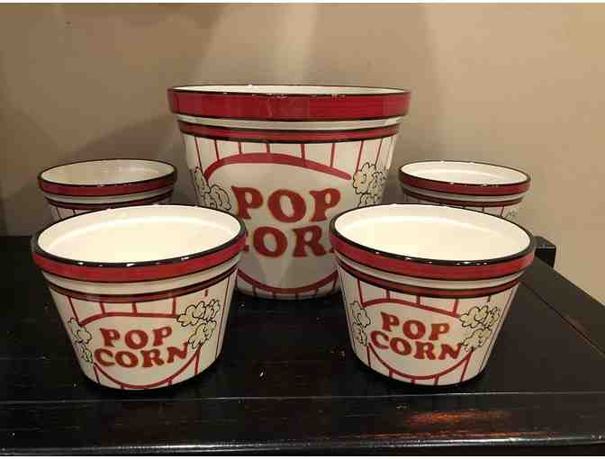 Ceramic Popcorn Bowls (set of 5)