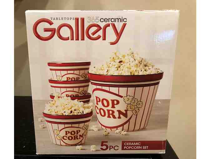 Ceramic Popcorn Bowls (set of 5)