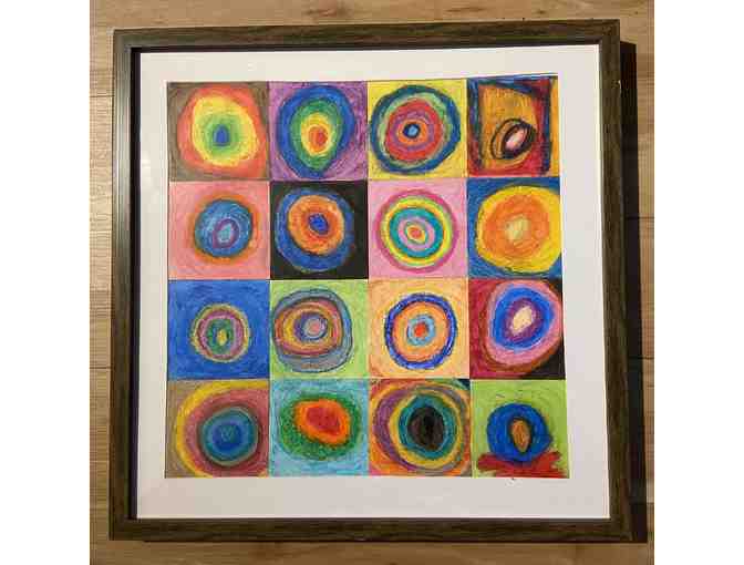 1st Grade - Singelyn Class Project - Kandinsky Inspired Canvas