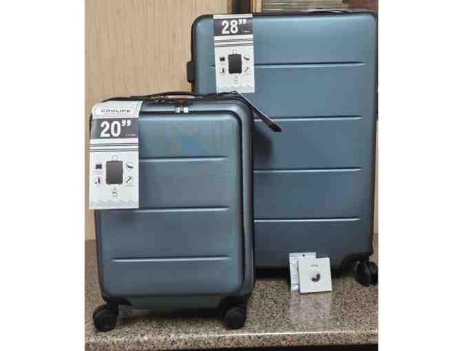 2 pc Coollife Luggage Set & 1 Apple AirTag