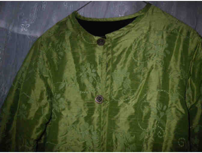 Woman's Reversible Silk and Velveteen Jacket