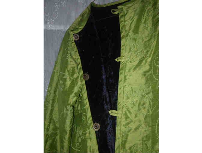 Woman's Reversible Silk and Velveteen Jacket