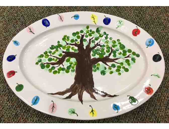 Moon Room Hand-Painted Ceramic Tree Platter