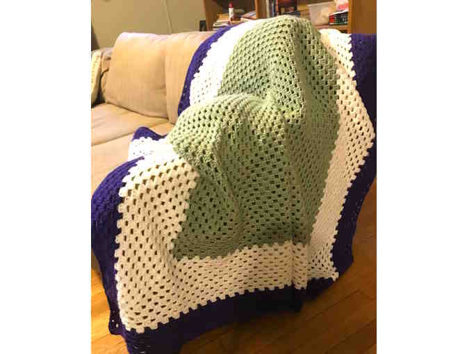 Crocheted Blanket in OFS Colors by Kelly