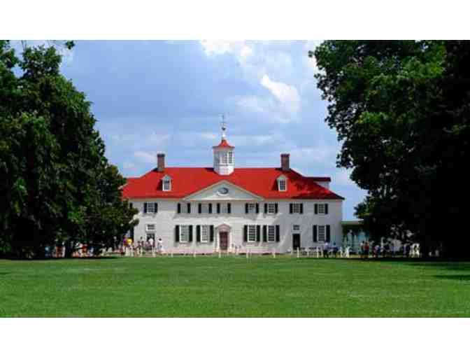 4 Admission Vouchers to George Washington's Mount Vernon