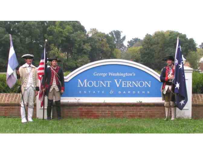 4 Admission Vouchers to George Washington's Mount Vernon