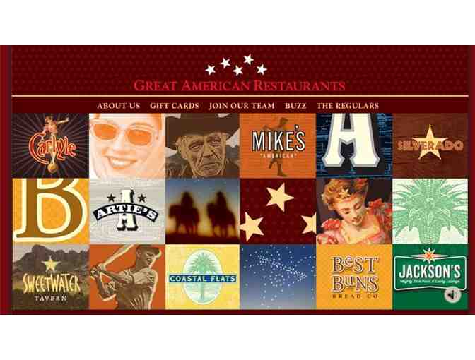 $25 Gift Card to Great American Restaurants - Photo 1