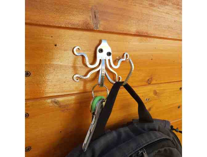 Octopus Fork Sculpture Wall Hook