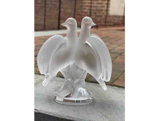 Crystal Lalique Dove Sculpture