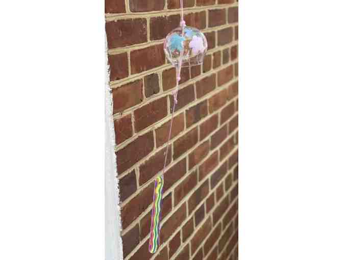 Hand-Painted Wind Chime: "Cotton Candy" - Photo 1