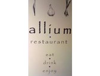 Allium Restaurant: Two $75 Gift Certificates